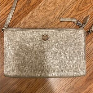 Tory Burch Metallic Gold Wristlet